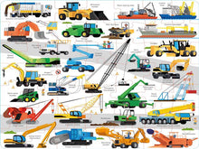 Load image into Gallery viewer, Usborne Book and Jigsaw: Diggers and Cranes