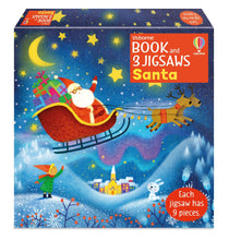 Load image into Gallery viewer, Book and 3 Jigsaws: Santa