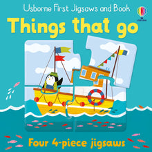 Load image into Gallery viewer, Usborne First Jigsaws: Things that go