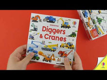 Load and play video in Gallery viewer, Usborne Book and Jigsaw: Diggers and Cranes