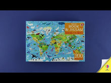 Load and play video in Gallery viewer, Usborne Book and Jigsaw Animals of the World
