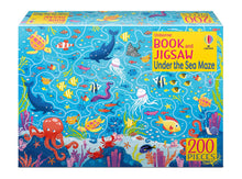 Load image into Gallery viewer, Usborne Book and Jigsaw Under the Sea Maze