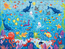 Load image into Gallery viewer, Usborne Book and Jigsaw Under the Sea Maze