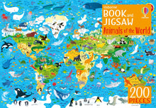 Load image into Gallery viewer, Usborne Book and Jigsaw Animals of the World