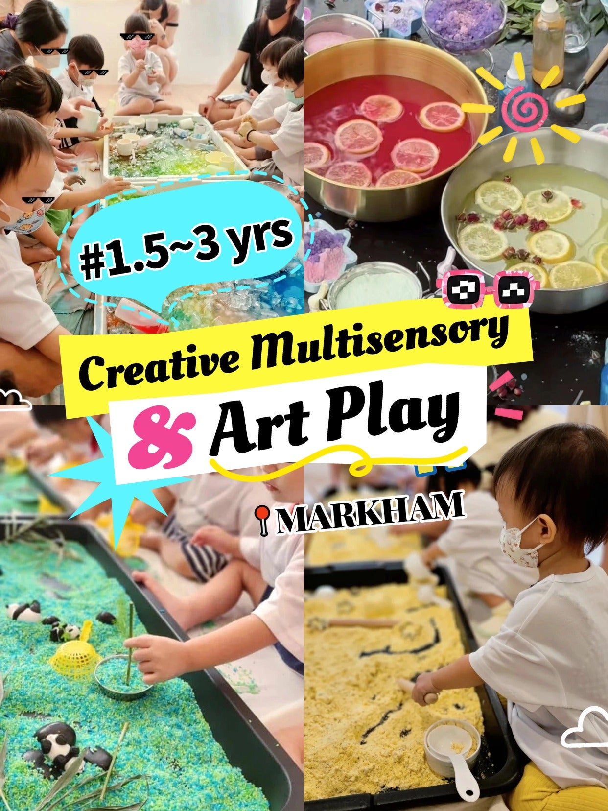 【多伦多】趣味感官课Creative Multisensory & Art Play（1.5-3yrs）