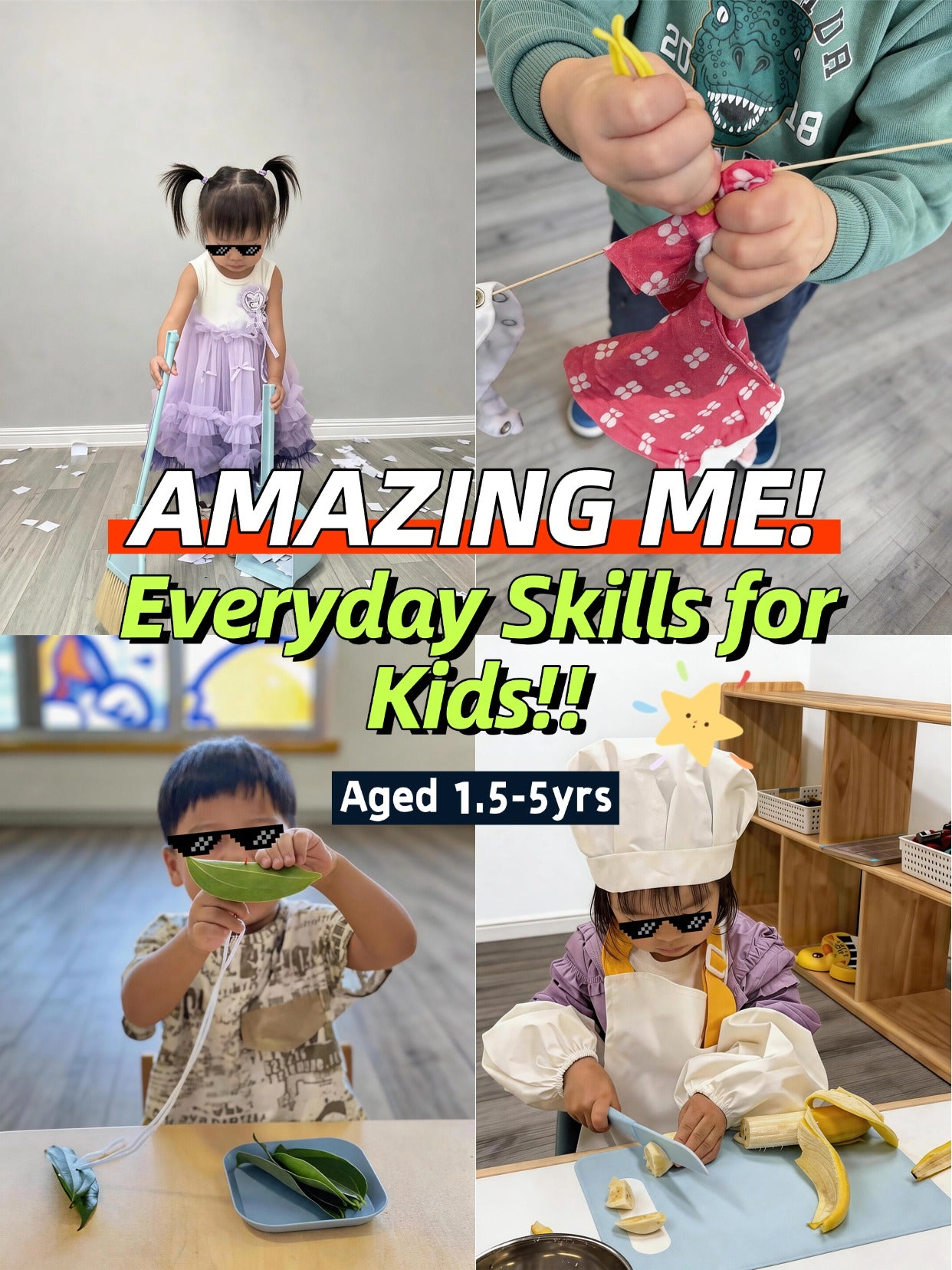 【📍Markham】Amazing Me! Everyday Skills for Kids（1.5-5yrs）