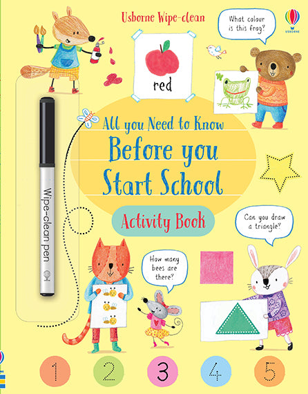 Wipe-Clean All You Need to Know Before You Start School Activity Book