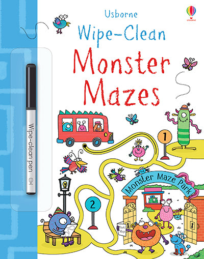 Wipe-Clean Monster Mazes