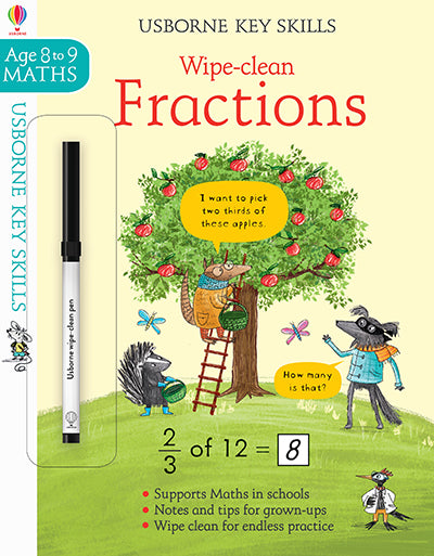 Wipe-clean Fractions 8-9