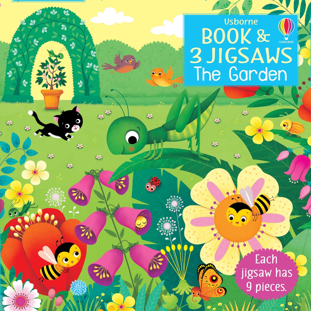 Book and 3 Jigsaws: The Garden