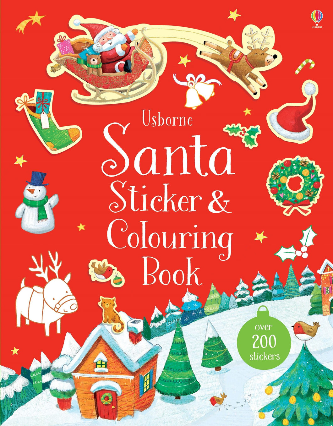 Santa Sticker and Colouring Book