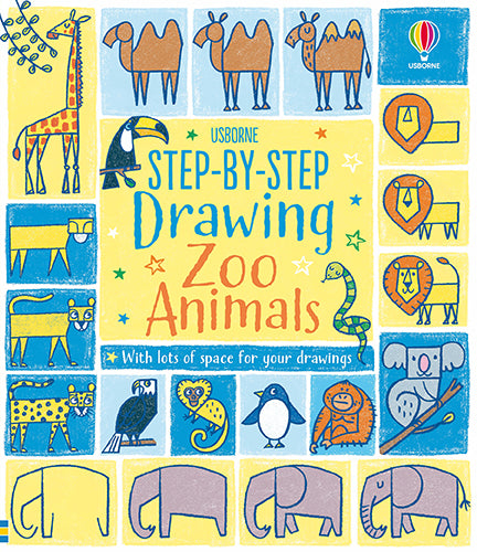 Step-by-step Drawing Zoo Animals