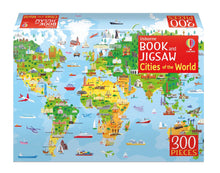 Load image into Gallery viewer, Usborne Book and Jigsaw Cities of the World
