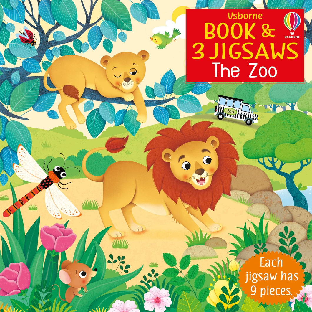 Usborne Book & 3 Jigsaws: The Zoo