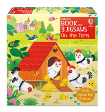 Load image into Gallery viewer, Usborne Book and 3 Jigsaws: On the Farm
