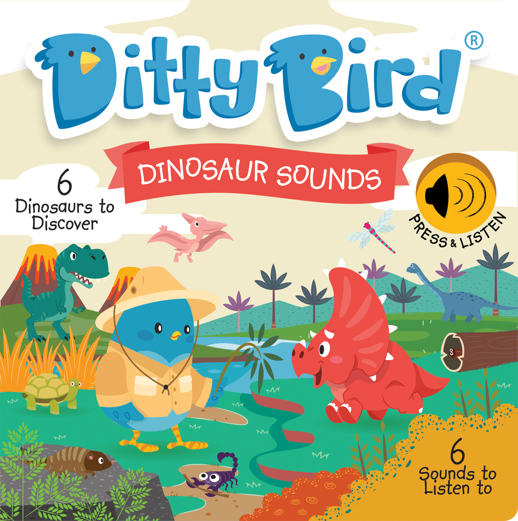 DITTY BIRD - DINOSAUR SOUNDS (Board book)