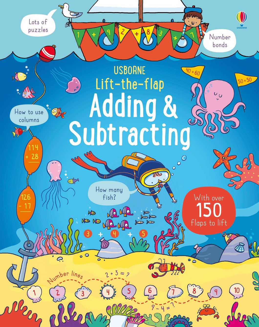 Lift-the-Flap Adding and Subtracting（Board Book）